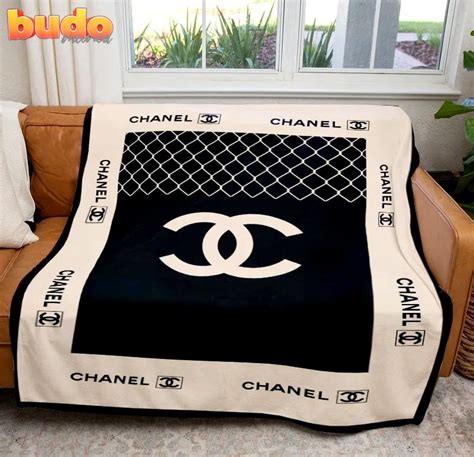 chanel fleece blanket|luxury blanket chanel.